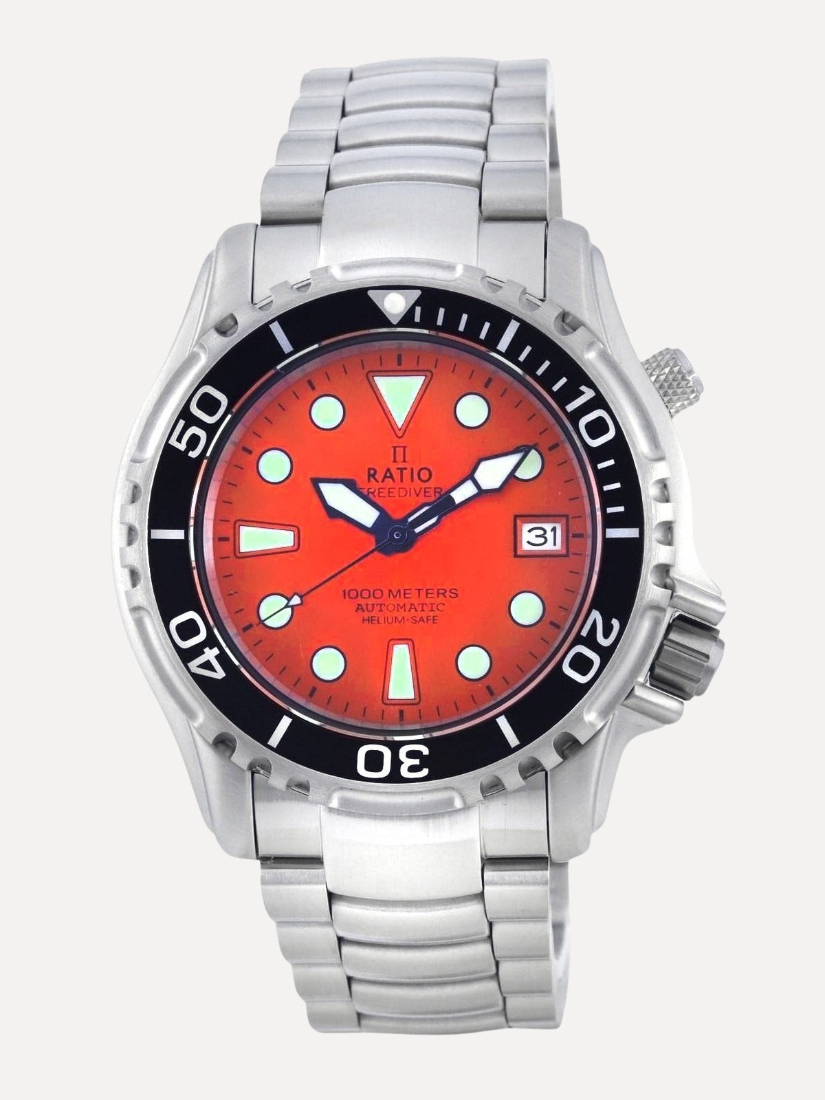 Ratio FreeDiver Helium Safe 1000M Orange Dial Stainless Automatic ratio-freediver-helium-safe-1000m-orange-dial-stainless-automatic