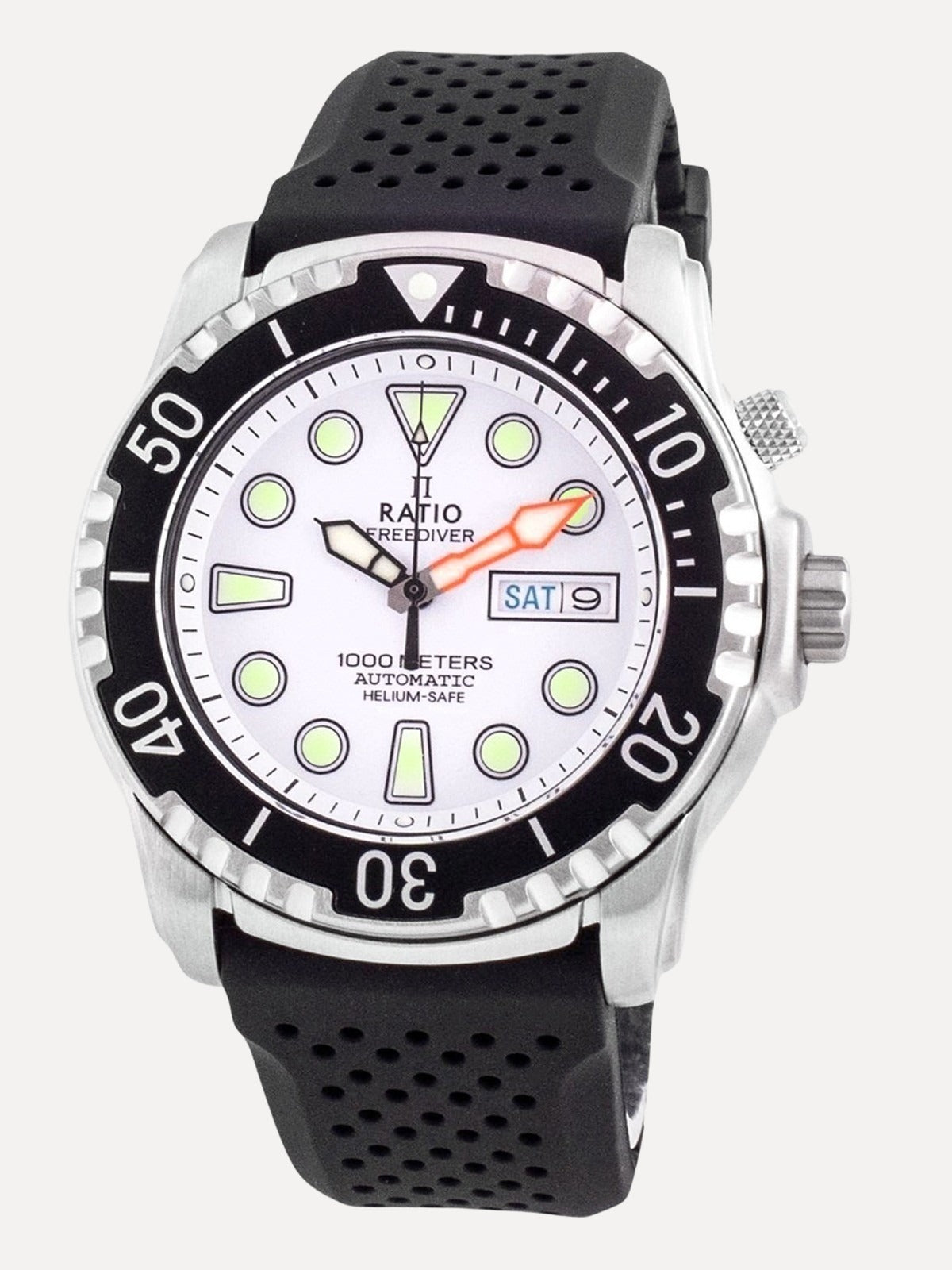 Ratio FreeDiver Helium-Safe 1000M Sapphire Automatic 1068HA90-34VA-WHT Mens Watch