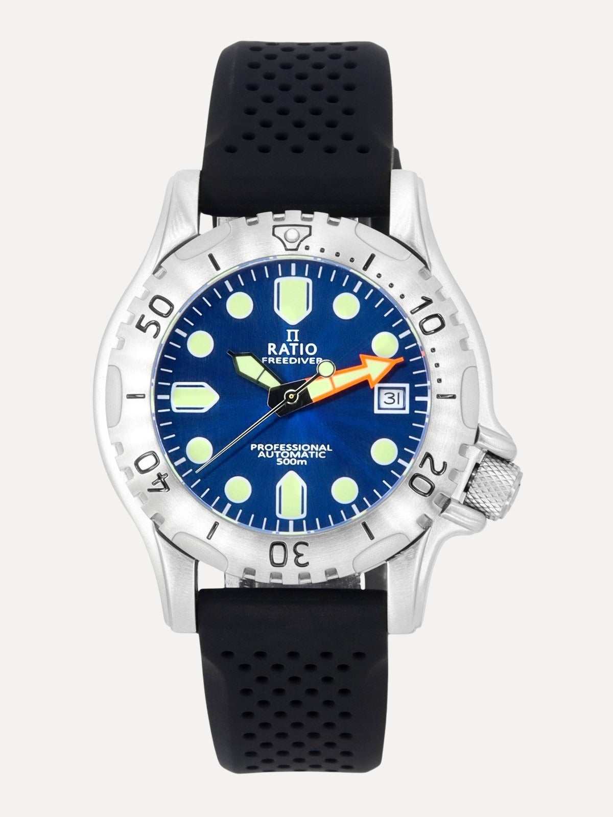 Ratio FreeDiver Professional Sapphire Blue Sunray Dial Automatic RTF019 500M Men's Watch