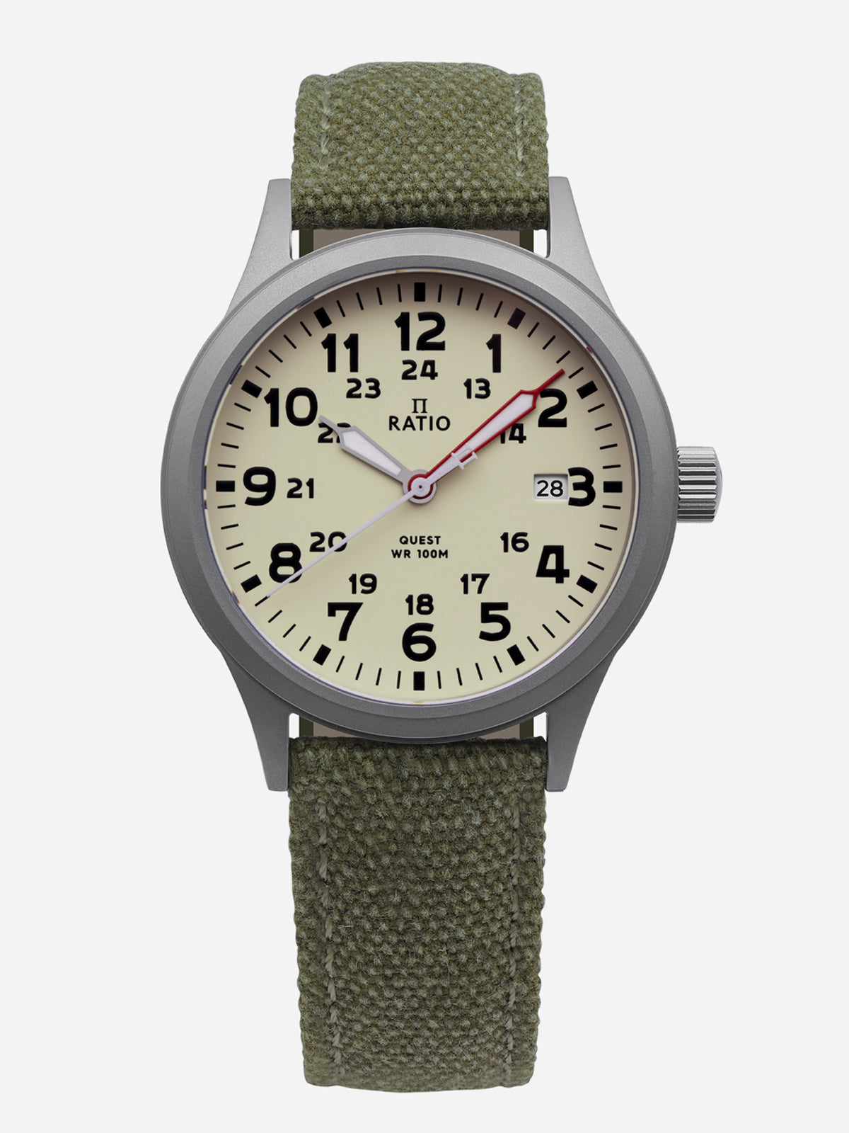Ratio Quest Men's Field Canvas Strap RTQ019 100M Watch – Ratiowatches