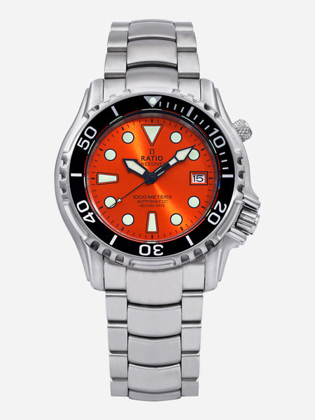 RELIVE
メンズスパッツL Ratio FreeDiver 1000M 1066KE26-33VA-ORG Men's Watch