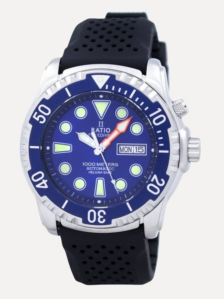 Ratio Free Diver Helium-Safe 1000M Automatic 1068HA90-34VA-01 Men's Watch - Ratiowatches