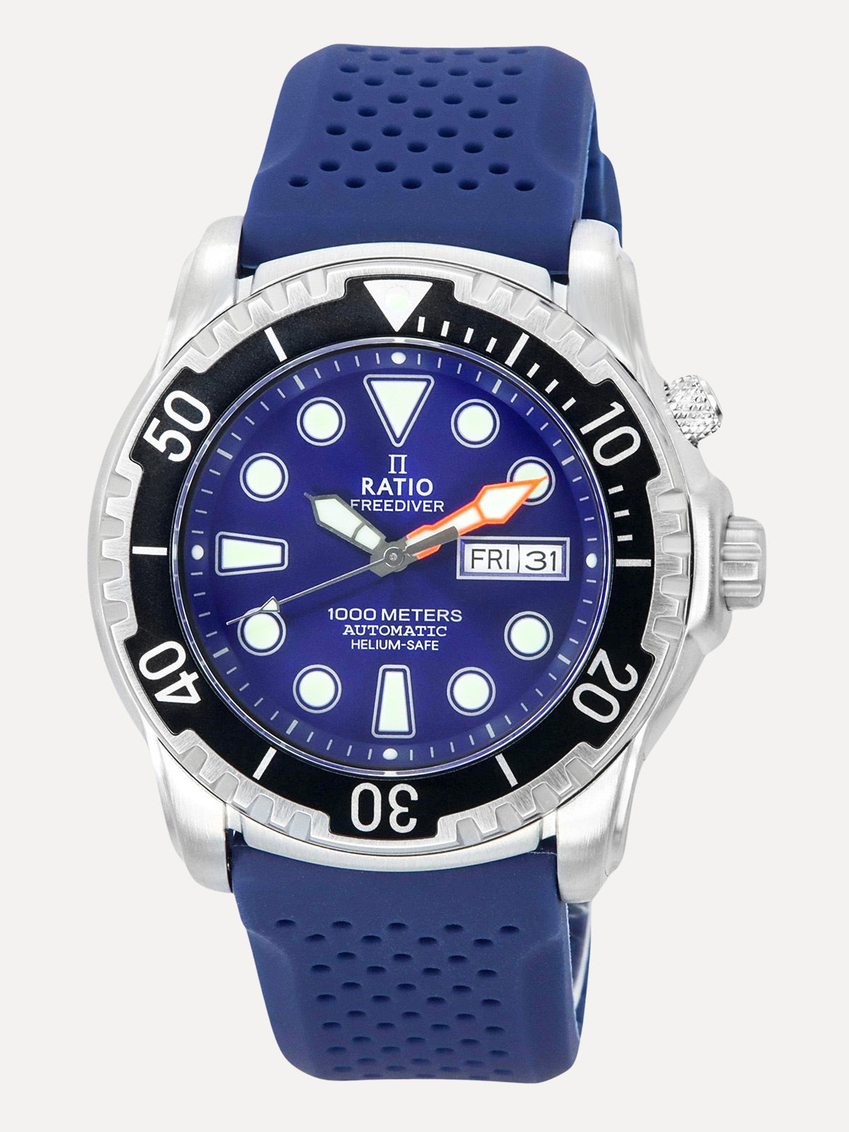 Ratio FreeDiver Helium-Safe 1000M Sapphire Automatic 1068HA90-34VA-BLU Mens Watch