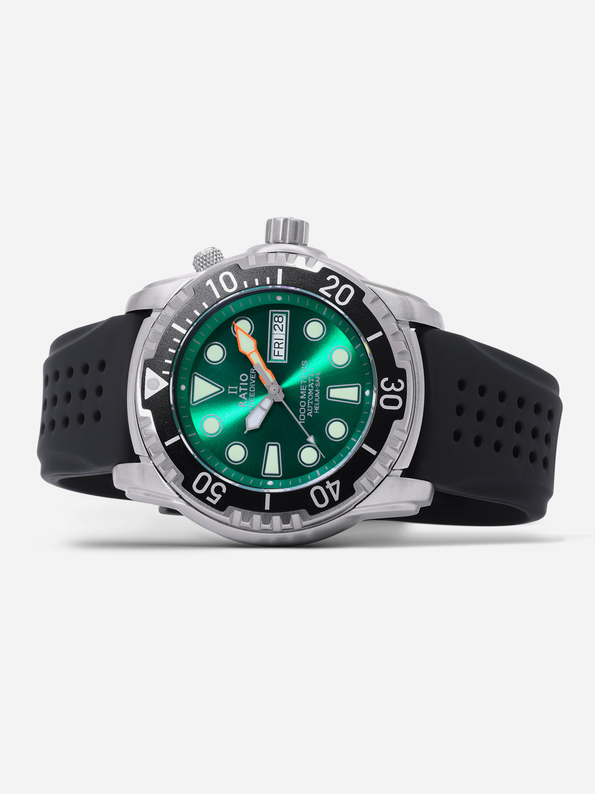 RATIO FreeDiver Helium-Safe Dive Watch Sapphire Crystal RATIO FreeDiver Helium-Safe Dive Watch Sapphire Crystal