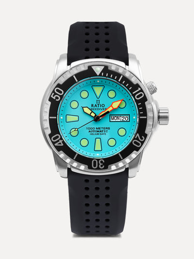 Ratio FreeDiver Helium-Safe 1000M Sapphire Automatic 1068HA90-34VA-IBLU Men's Watch