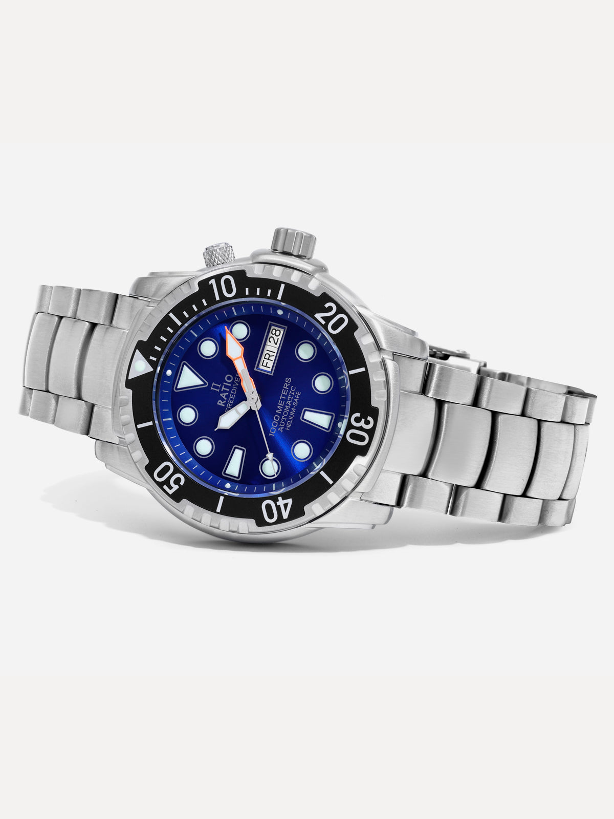 Ratio FreeDiver Helium-Safe 1000M Sapphire Automatic 1068HA96-34VA-BLU Men's Watch