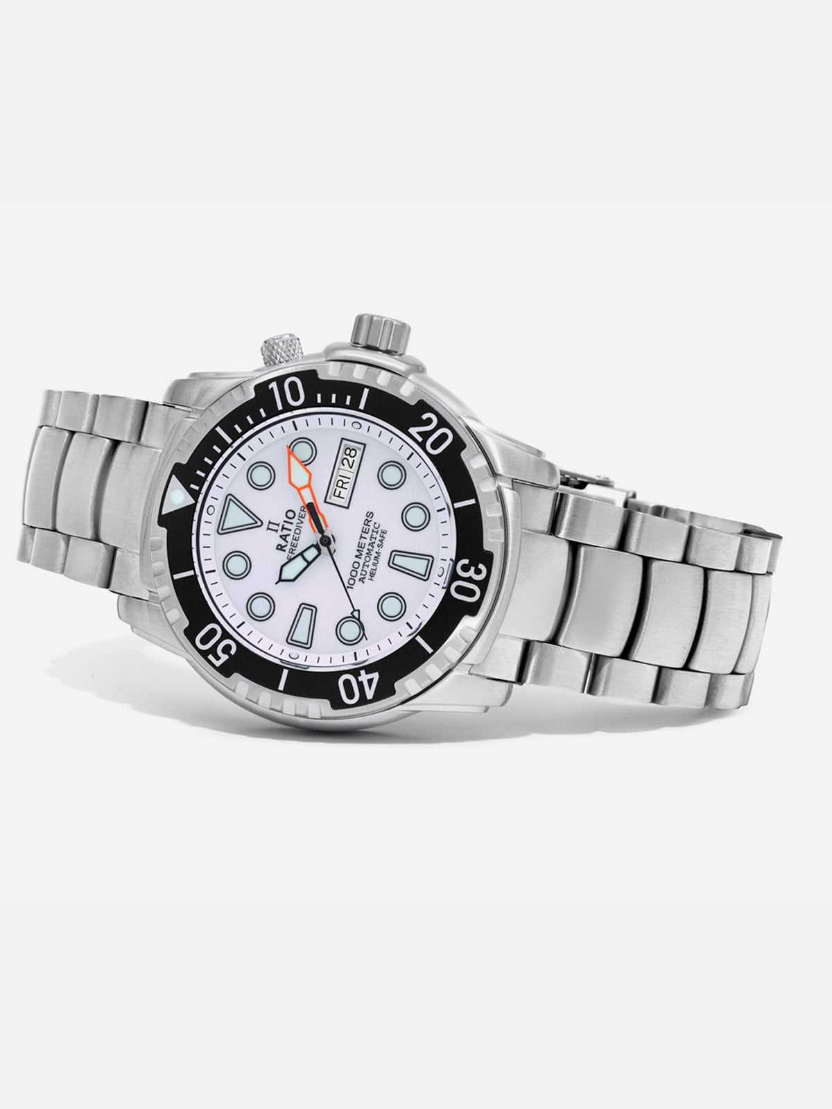 Ratio FreeDiver Helium-Safe 1000M Sapphire Automatic 1068HA96-34VA-WHT Men's Watch