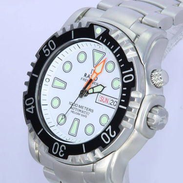 Ratio FreeDiver Helium-Safe 1000M Sapphire Automatic 1068HA96-34VA-WHT Mens Watch - Ratiowatches