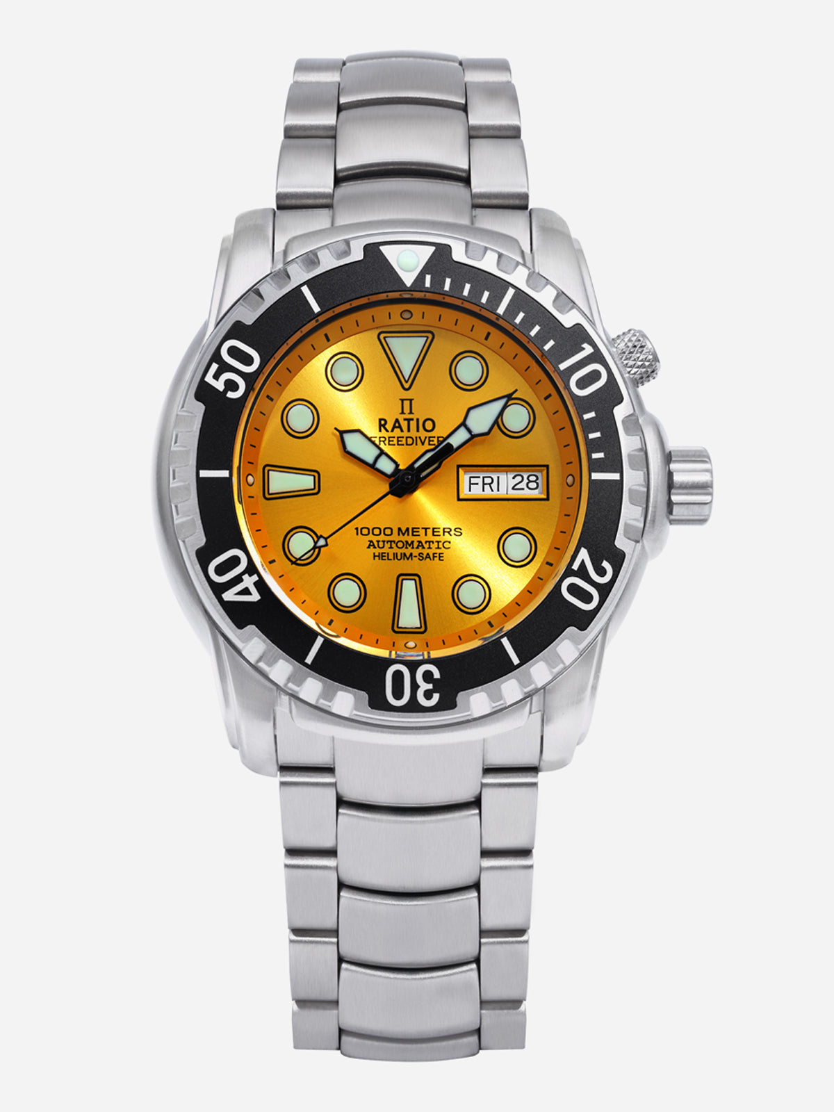Ratio FreeDiver 1000M 1068HA96-34VA-YLW Men's Watch