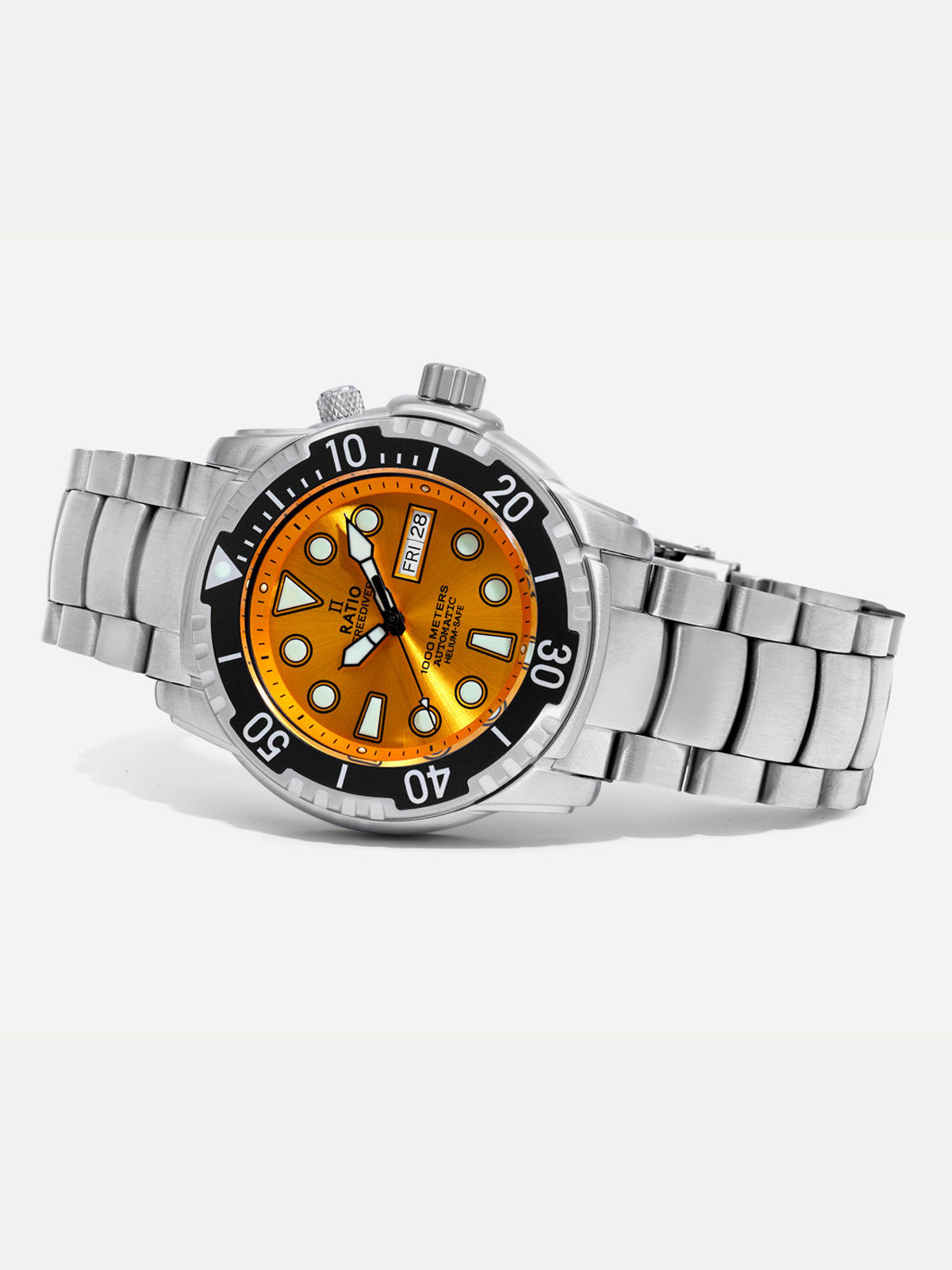 Ratio FreeDiver Helium-Safe 1000M Sapphire Automatic 1068HA96-34VA-YLW Men's Watch