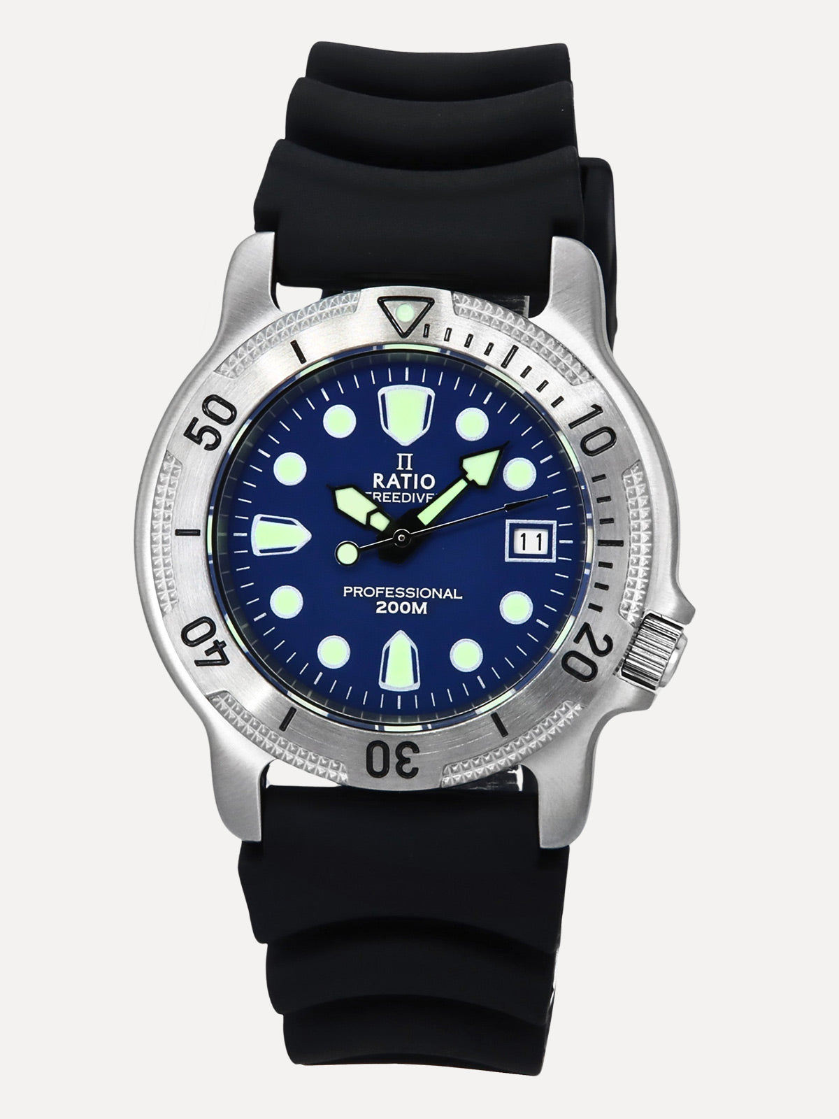 Ratio FreeDiver Professional Sapphire Blue Dial Quartz 22AD202-BLU 200M Men’s Watch