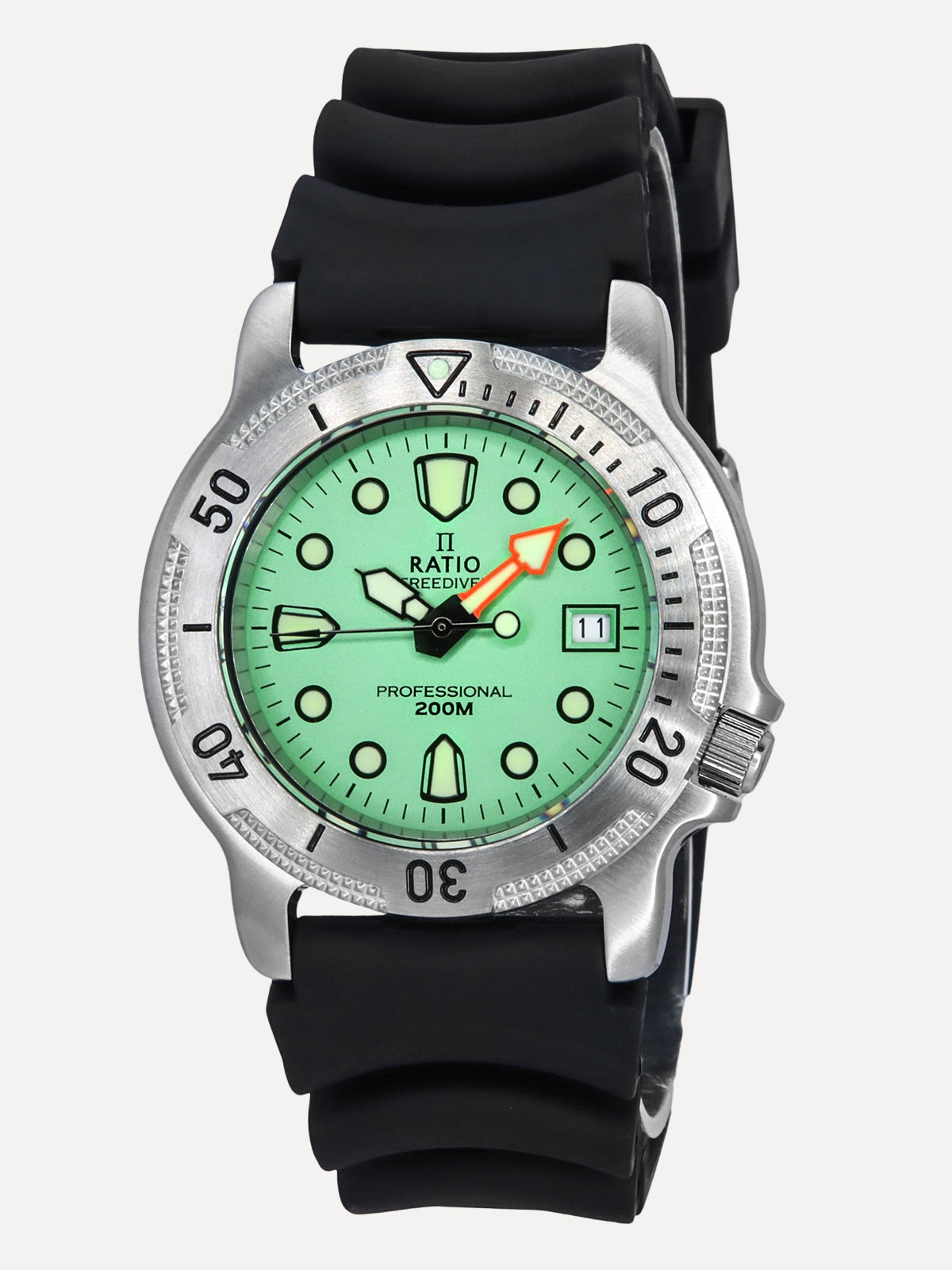 Ratio FreeDiver Professional Sapphire Mint Green Dial Quartz 22AD202-MGRN 200M Men’s Watch - Ratiowatches