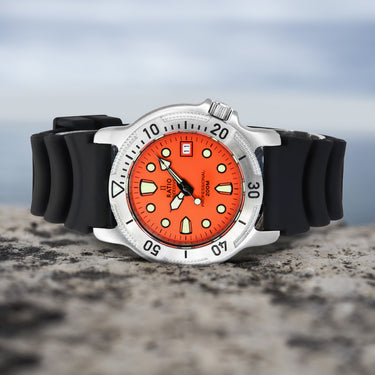Ratio FreeDiver Professional Sapphire Orange Dial Quartz 22AD202-ORG 200M Men’s Watch - Ratiowatches