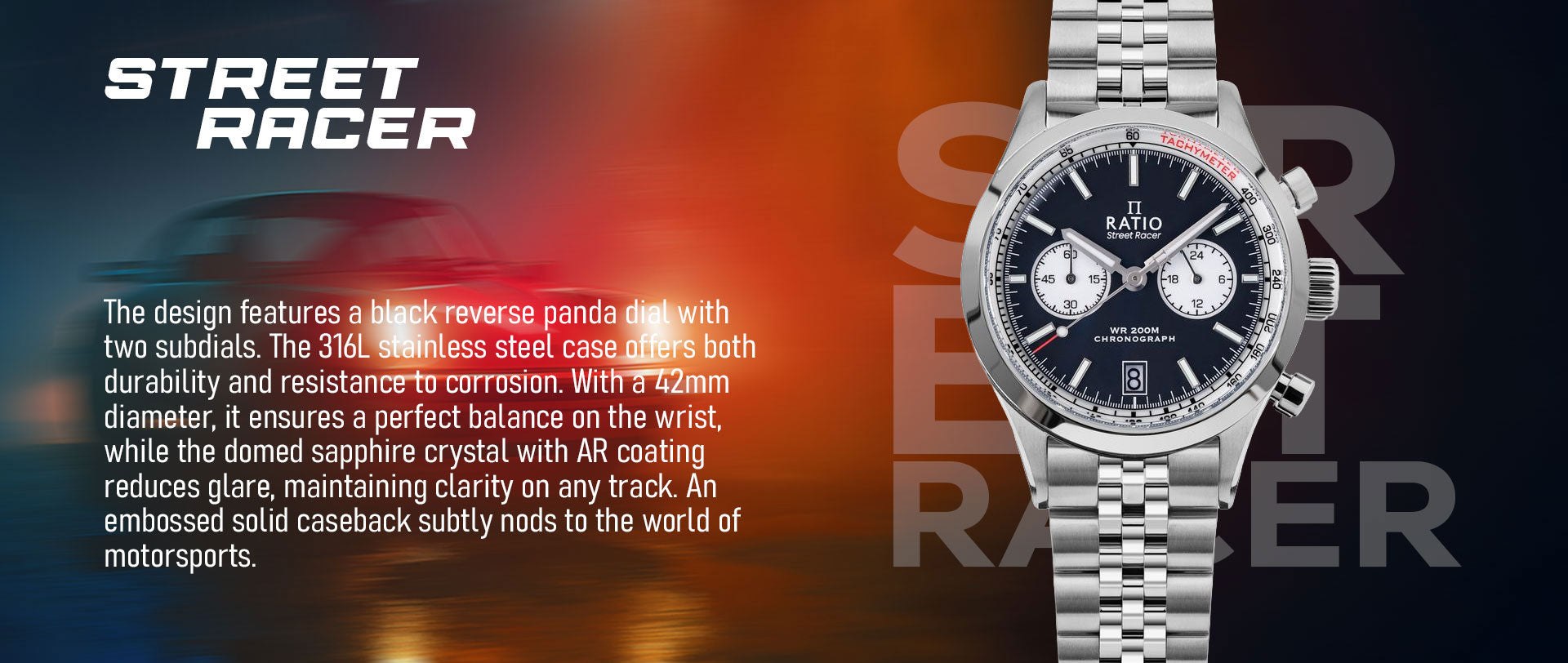 Ratio Street Racer Chronograph RTC012 200M Limited Edition Watch