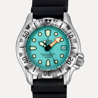 Ratio FreeDiver Professional 500M Sapphire Ice Blue Dial Automatic 32BJ202A-IBLU Men's Watch - Ratiowatches