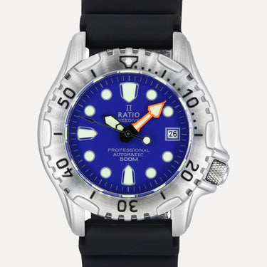 Ratio FreeDiver Professional 500M Sapphire Blue Dial Automatic 32GS202A-BLU Men's Watch - Ratiowatches