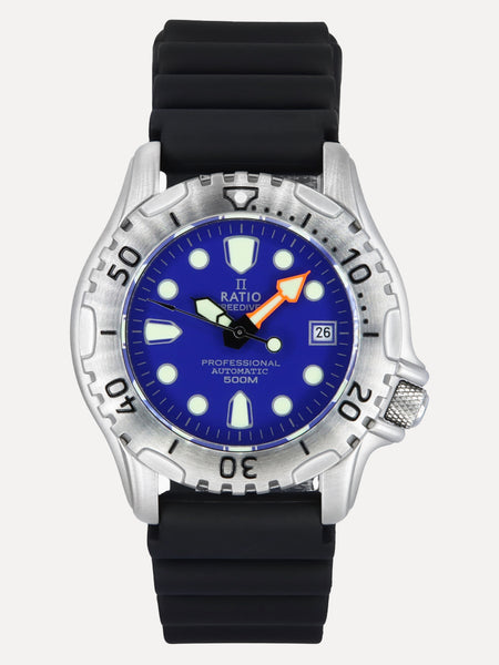 RATIO Orologio da uomo automatico FreeDiver Professional 500M con quadrante rosso zaffiro 32GS202A-RED acquista in modo economico - spedizione gratuita, recensioni reali con foto