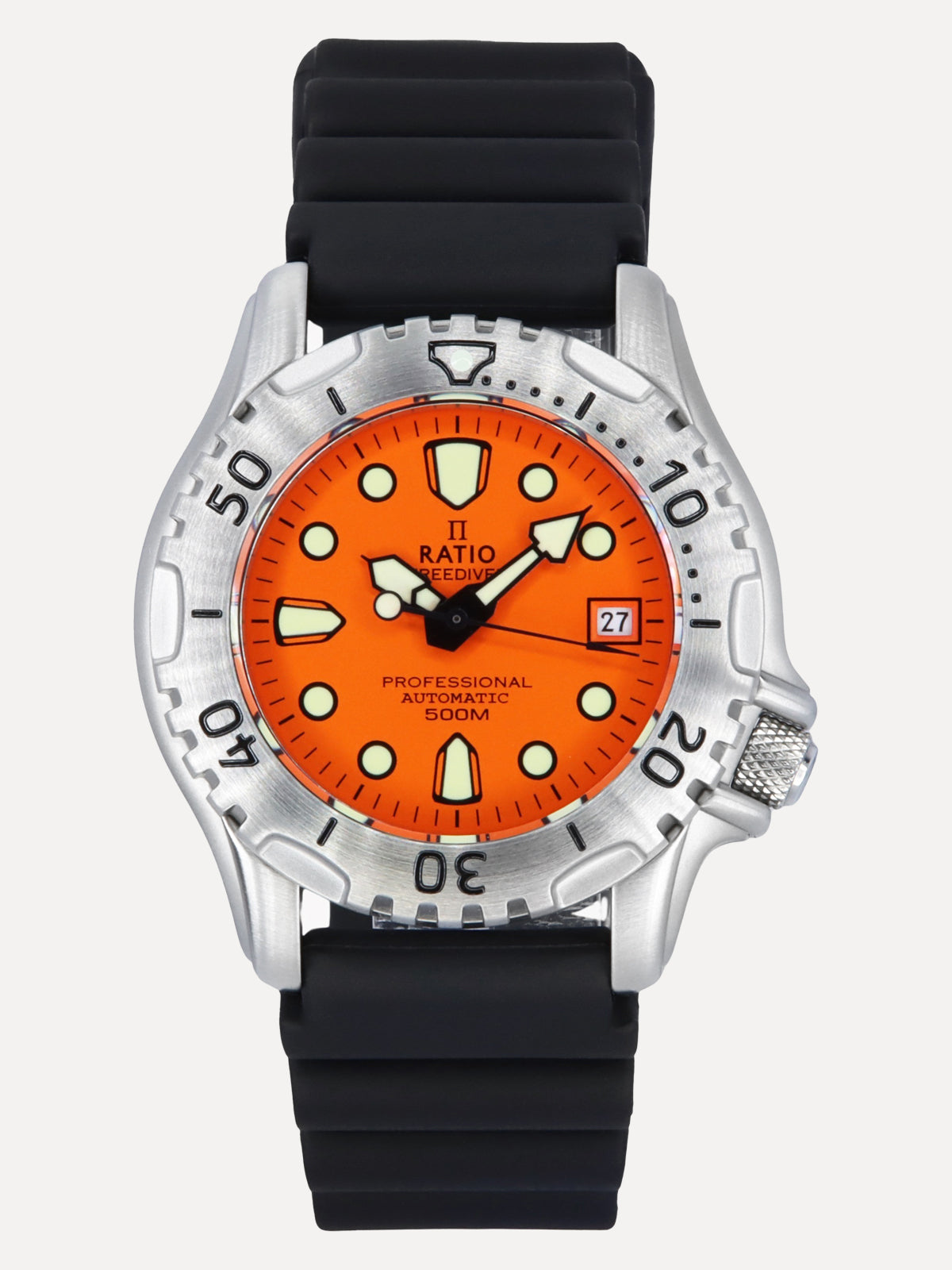 Ratio FreeDiver Professional 500M Sapphire Orange Dial Automatic 32GS202A-ORG Men's Watch