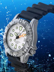 Ratio FreeDiver Professional 500M Sapphire White Dial Automatic 32GS202A-WHT Men's Watch - Ratiowatches