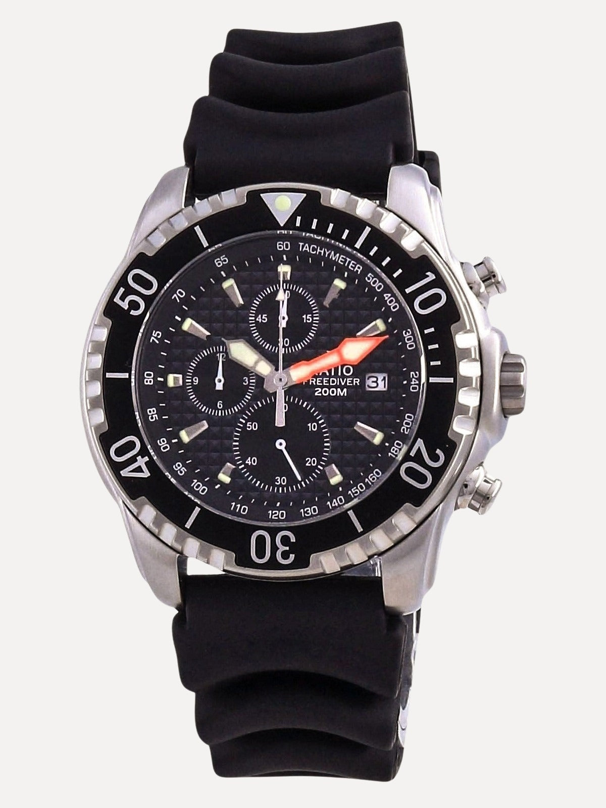 Ratio 200M Diver Quartz Chronograph Sapphire 48HA90-17-CHR-BLK Mens Watch