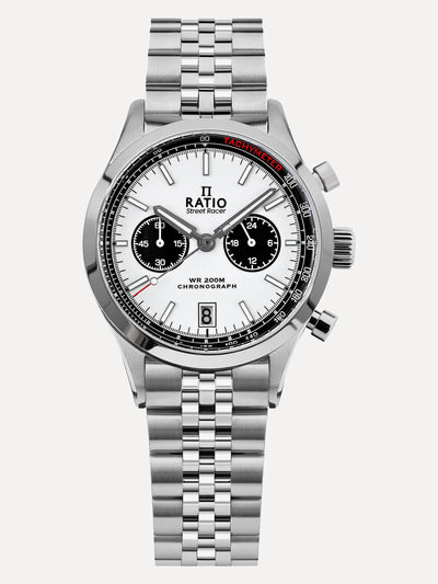 Ratio Street Racer Chronograph RTC022 200M Black Panda Dial Limited Edition Watch