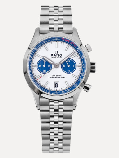 Ratio Street Racer Chronograph RTC024 200M Blue Panda Dial Limited Edition Watch