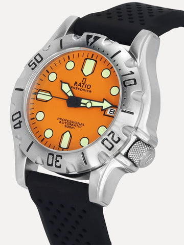 Ratio FreeDiver Orange Dial RTF011 500M Men's Watch – Ratiowatches
