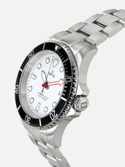 Ratio FreeDiver Sapphire Stainless Steel White Dial Quartz RTF037 200M Men's Watch - Ratiowatches