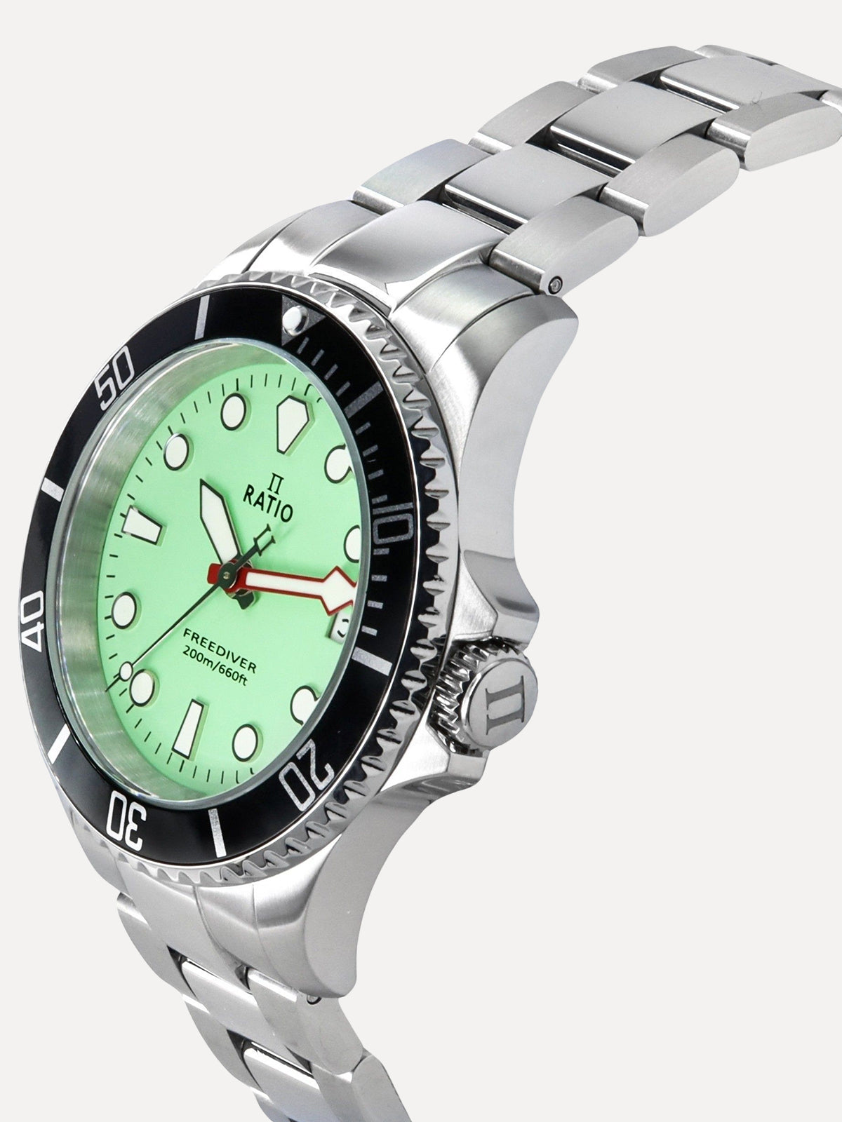 Ratio FreeDiver Stainless Steel Green Dial Quartz RTF039 200M