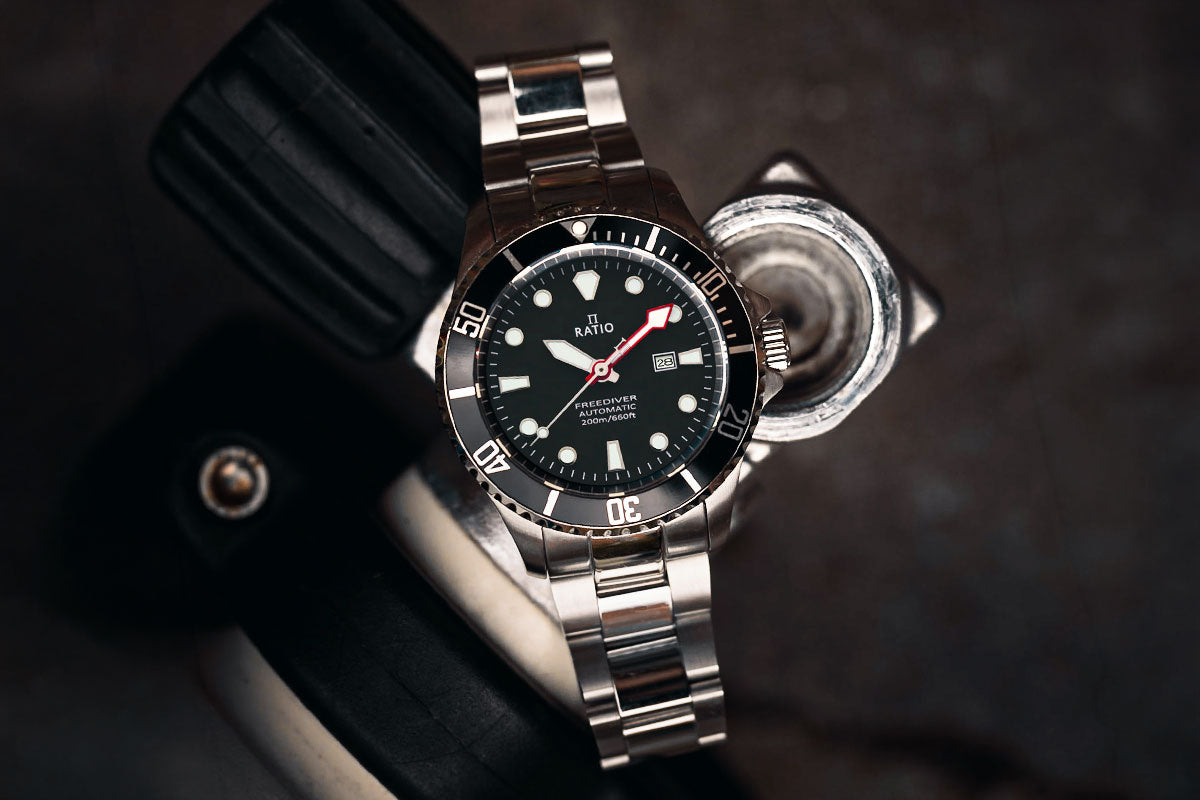 Ratio FreeDiver Sapphire Yellow Dial RTF044 200M Men's Watch
