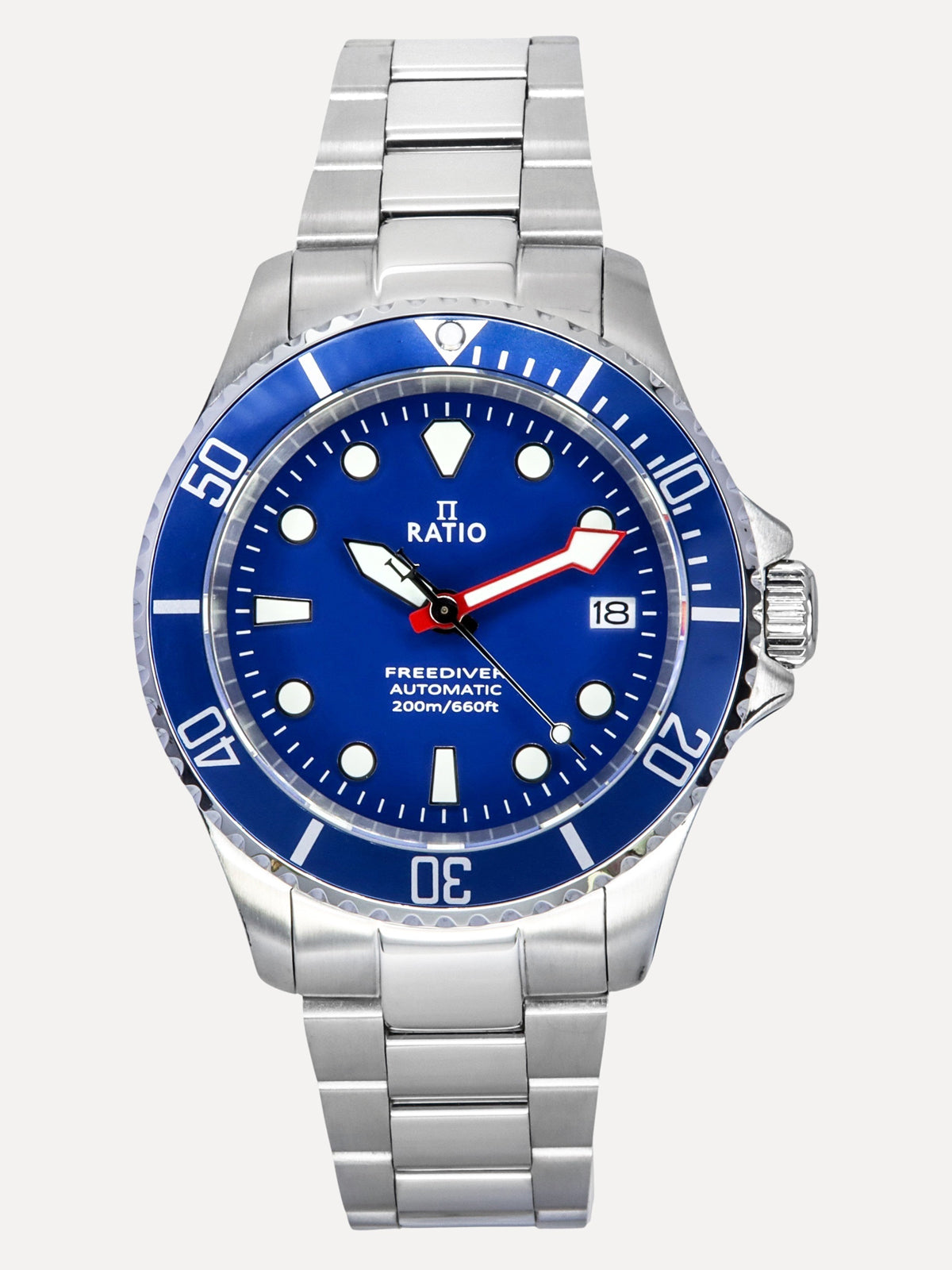 Ratio FreeDiver Sapphire Stainless Steel Blue Dial Automatic RTF043 200M Men's Watch