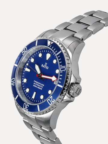 Amazon | Ratio FreeDiver サファイアクリスタル ダイバーウォッチ 