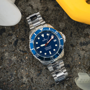 Ratio FreeDiver Sapphire Stainless Steel Blue Dial Automatic RTF043 200M Men's Watch - Ratiowatches