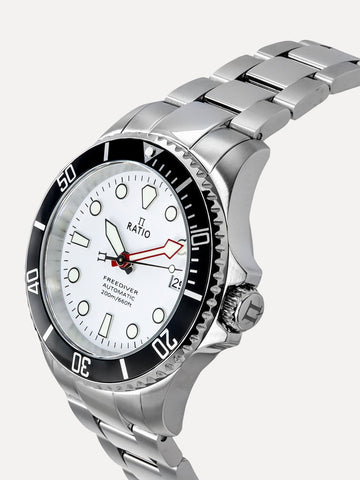 Ratio FreeDiver 200M White Dial RTF047 Men's Watch – Ratiowatches