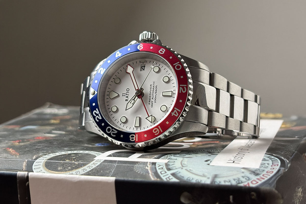 Ratio FreeDiver GMT Series Green Dial RTF059 200M Watch